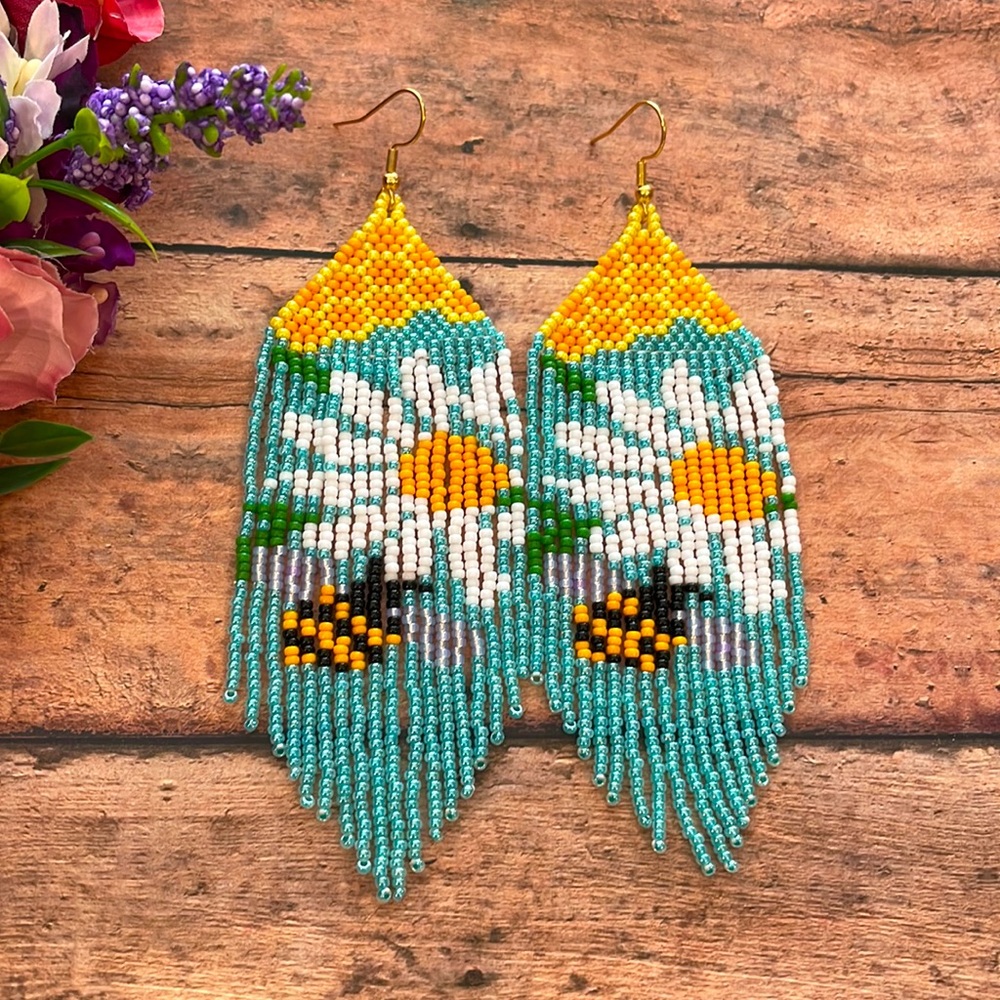 Bubble bees Beaded Earring